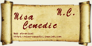 Miša Čenedić vizit kartica
